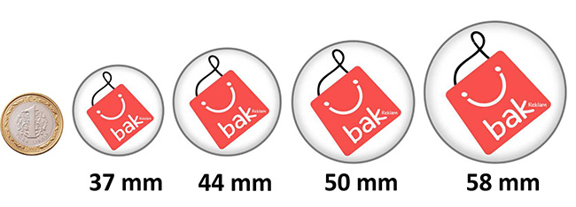 Buton Rozet Ölçü Şablonu